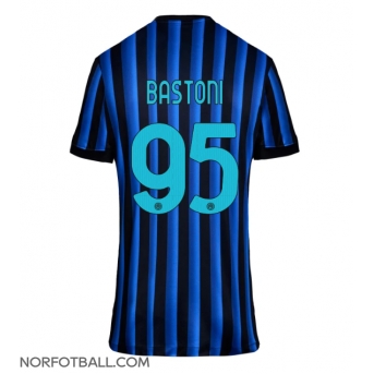 Billige Fotballdrakt Inter Milan Alessandro Bastoni #95 Replika Hjemmedrakt Dame 2025-26 Kortermet